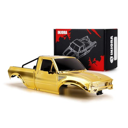 INJORA IR60 Pickup Hard Body Shell for 1/18 TRX4M Defender Bronco (Gold) - color: Gold