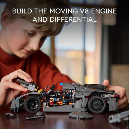 LEGO Technic Koenigsegg Jesko Absolut Grey Hypercar, Sports Car Building Set for Boys and Girls, Vehicle Racing for Kids, Buildable Model Kit, Sport Car Toy, Motor Enthusiasts’ Gift, 42173