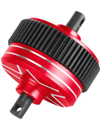 RC Differential Upgrades Part for 1/10 Drag Slash Chevrolet C10 & F0rd Mustang(Only for 272R Transimission),Alloy Aluminium w/Steel Gear Diff Hops Up,Replace #9480,Red - color: Red(for 2wd)