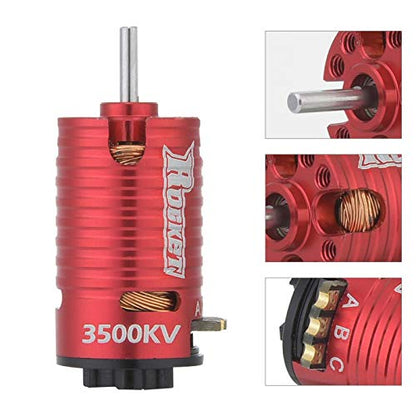 RC Brushless Motor, Rocket Mini-Z 3500KV 2Poles Brushless Motor for 1/24 1/28 RC Model Car