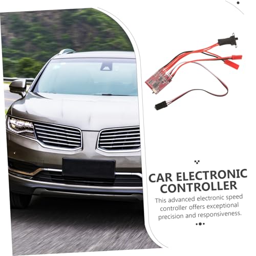 30a Brushed Esc with Brake Dual Way Electronic Speed Controller for Rc Cars Boats Precision Control for Smooth Acceleration Deceleration Durable Design