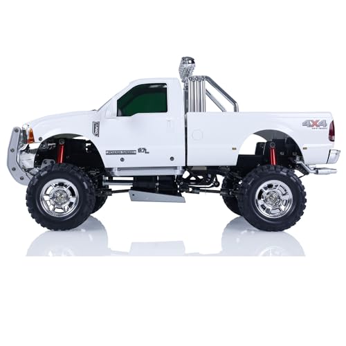 HG US in Stock 1/10 RC Pickup Truck P410 4 * 4 Rally Car Racing Crawler 2.4G Radio Motor ESC - color: White
