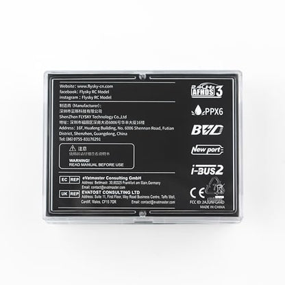 Flysky FGr4D 2.4G 4CH AFHDS 3 Waterproof PPX6 Receiver Dual Antenna | PWM PPM i-BUS2 S.Bus i-Bus Output For Noble NB4 PL18 EL18 Transmitter RC Car Boat
