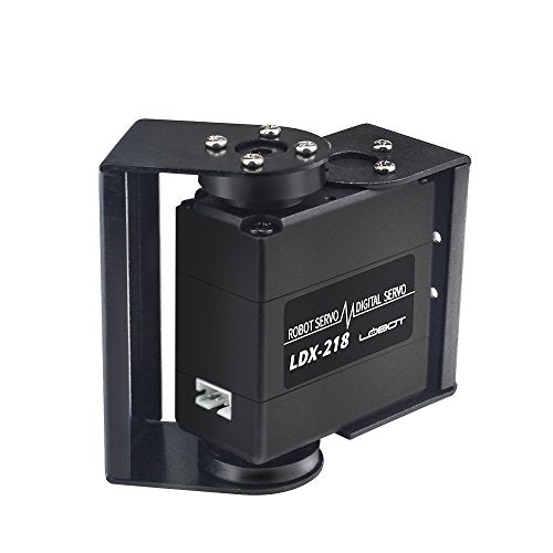 LewanSoul LDX-218 Full Metal Gear Standard Digital Servo with 17kg High Torque Dual Ball Bearing for Robot(Control Angle 180) - size: Control angle 180°