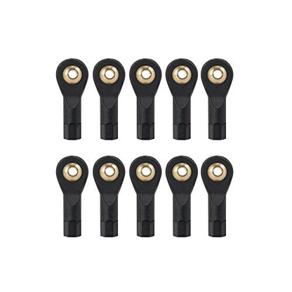 QUE-T 10pcs Ball Head Holder Tie Rod End M2 Ball Joint Linkage for RC Hobby Model Car Truck Boat (19mm) - size: 19mm