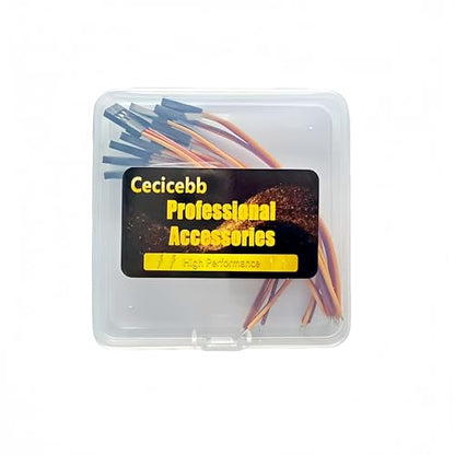 10 Pieces 3-Pin Servo Extension Cable Servo Extension Cord RC Wire Cable Connectors Compatible with RC JR Car Airplanes Drone