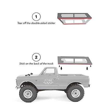 Canopy Topper Upgrade Parts for 1/24 Scale SCX24 C10 RC Crawler Pickup Truck（NO Truck Included）
