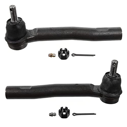 Detroit Axle - Front 4pc Steering Knuckles Kit for 10-15 Lexus RX350 RX450h | 2008-2017 Toyota Highlander, Steering Knuckles & Wheel Bearing Hubs Outer Tie Rods 2009 2010 2011 2012 2013 2014 2015 2016 - size: 4SU50508/Kit