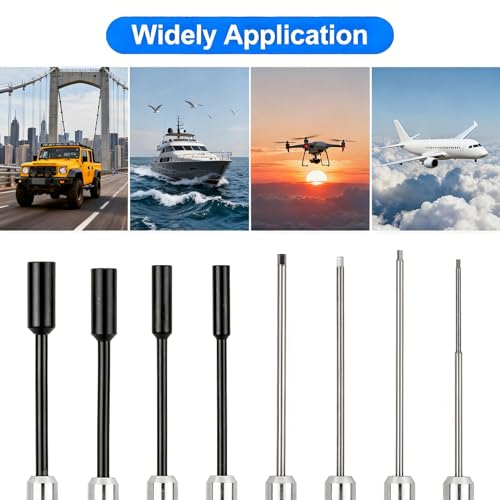 10 Pack RC Hex Driver Tool Kit Hexagon Screw Drivers & Nut Drivers Set 1.5mm 2.0mm 2.5mm 3.0mm Hex Driver 4.0mm 5.5mm 7mm 8mm Nut Driver Cross Wrench RC Tools