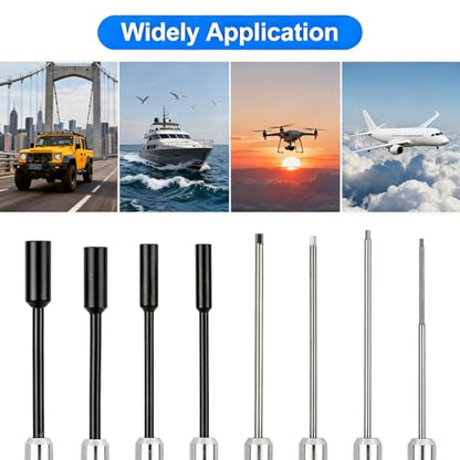 10 Pack RC Hex Driver Tool Kit Hexagon Screw Drivers & Nut Drivers Set 1.5mm 2.0mm 2.5mm 3.0mm Hex Driver 4.0mm 5.5mm 7mm 8mm Nut Driver Cross Wrench RC Tools