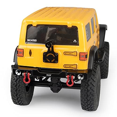 KYX Racing Aluminum Alloy Rear Bumper Upgrades Parts Accessories for 1/24th Scale RC Crawler Car Axial SCX24 JLU AXI00002