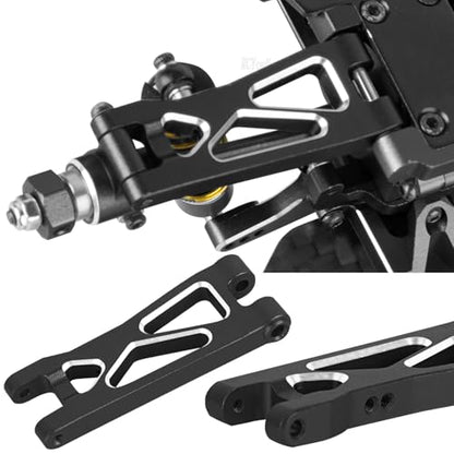 RC Upgrades Part for 1/24 Micro-B 2S 2WD,1/28 Micro-T 2S 2WD,Aluminum Suspension Arms/Caster Block/Steering Blocks/Rear Stub Axle Carriers/Suspension Mount,Black(LOS-1768,LOS-1761) - color: Black-(upgrades Part）