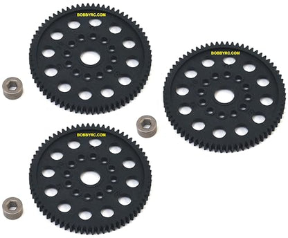 T-maxx .15 2.5,Nitro Sport,Nitro Rustler (3Pcs) 70T 70 32P Tooth Spur Gear