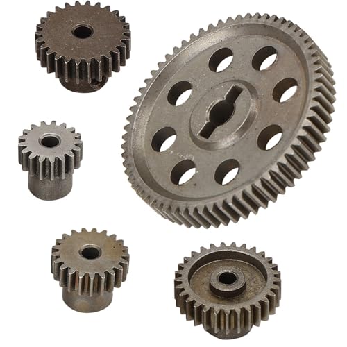 Differential Gear, Durable Metal Spur Gear RC Parts 64T 17T 21T 26T for 1/10 Scale Truck Enthusiasts Off-Road Racing and Hobby Restoration