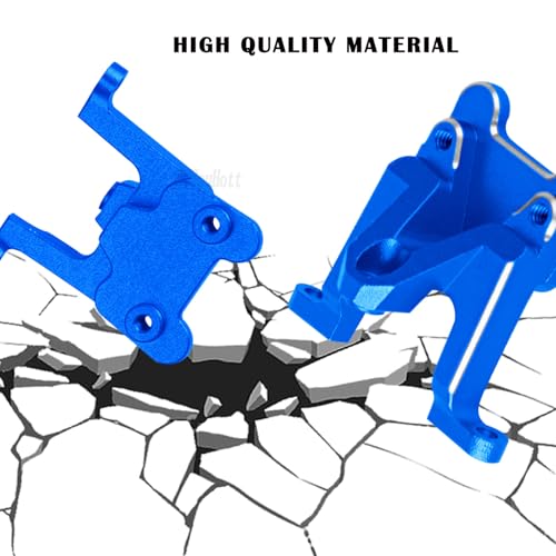 RC Carbon Fiber Tail Wing/Aluminum Wing Mount Upgrade Parts for 1/24 Micro-B 2S 2WD RTR Race Buggy（LOS00007,Navy Blue(LOS-1771,LOS-1770) - color: Navy Blue-(upgrades Part）