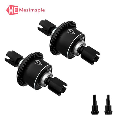 2PCS Front Rear Limited Slip Differential EXB Diff Gear 43T 10T for Arrma 1/7 Infraction Fireteam Mojave Limitless 1/8 Kraton Outcast Notorious Talion Typhon 6S BLX & EXB Upgrade Parts Black