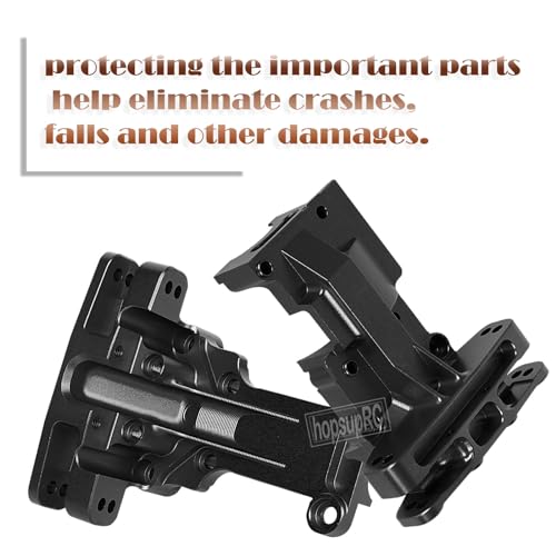Gearbox Upgrades Parts Front Rear Wave Box Gearbox Upper Shell Cover for 1/5 X-MAXX 8S,1/6 4WD XRT 8S Monster Truck RC Car,Black - color: Black(for1/5 X-maxx )