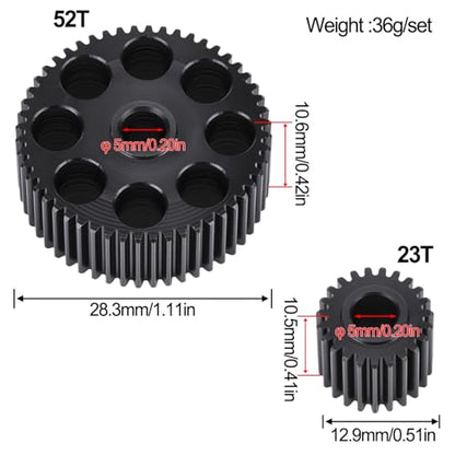 Light Weight Front Gear Set for Vanquish Products VFD Transmission Gearbox VS4-10 Phoenix RC Crawler Upgrade Parts (Front Gear Set)