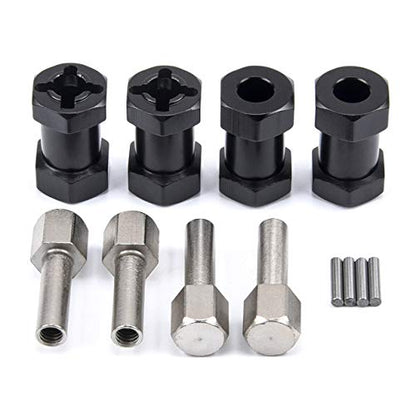12mm Wheel Hex Hub 20mm Extension Hex Drive Adapter | For 1/10 RC Crawler, SCX10 D90, 4PCS - style: 20mm