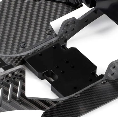 COMODO Delrin Skid Plate with Slidable Shim for 1/10 RC Crawler Chassis – 70mm Wide Replacement Underbody Guard Compatible with 3-Gear & Element Transmissions