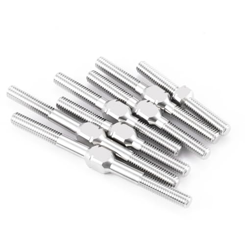 7PCS RC Titanium Turnbuckles Set Complete Turnbuckles Camber Link Toe Link Set for 1/10 Team Associated RC10CC RC Car Upgrades Parts Accessories
