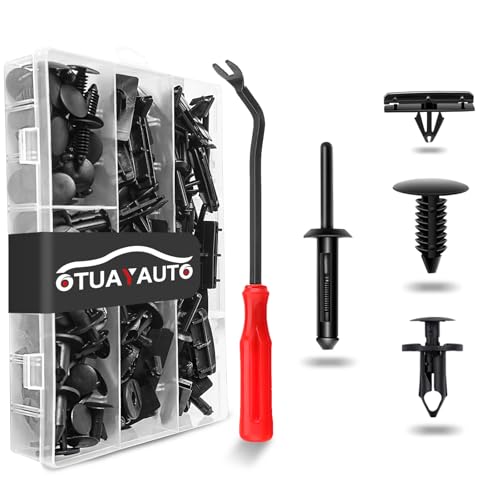 OTUAYAUTO 121PCS Fender Clips Plastic Rivets Retainer Push Pins | Grill Bumper Push Pins Fit for 07-22 Jeep Wrangler JL JK & 05-10 Grand Cherokee, OEM: 6503598, 6030441, 6506007AA, 68039280AA - size: Replacement for Jeep (121 pieces)