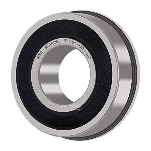 XiKe 10 Pack Flanged Ball Bearing ID 1/2" x OD 1-1/8" | Suitable for Lawn Mower, Wheelbarrows, Carts & Hand Trucks Wheel Hub, Replacement for MTD, Honda, 12118 ＆ Rotary 324 Etc. - size: ID 1/2" x OD 1-1/8"