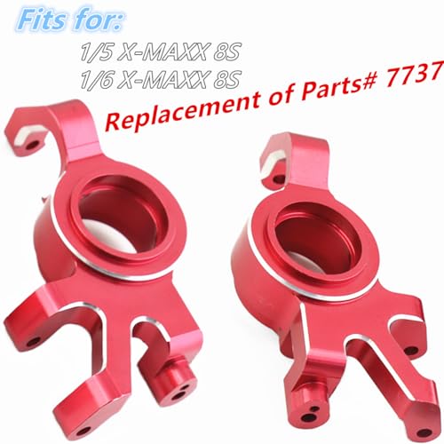 Aluminum RC Steering Blocks Steering Hub Carrier Upgrade for 1/5 1/6 X-MAXX 8S RC car, Replaces #7737(2pcs)
