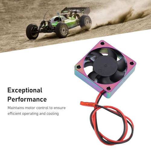 RC Motor ESC Cooling Fan Aluminum Alloy Metal 14000RPM 4010 RC Motor Heatsink Cooling Fan for Replacement High Performance Heat Dissipation Solution for RC Motors and