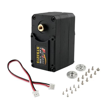 19KG STS3215 Serial Bus Servo 7.4V Dual Axis TTL Control Servo Magnetic Encoder High Precision and Torque with Programmable for Robotic Arm for Programming Quadruped Robot