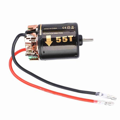 GOWENIC Universal 540 Brushless Motor, RC Model Car Motor for Big Trucks Climbing Car, High Sensorless Brushless, 35T RC for Off Road Model (55T) - size: 55T