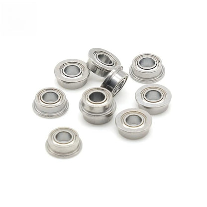 10pcs F682ZZ 2x5x2.3 Flange Ball Bearing Thin Wall Metal Shielded Flanged Bearings - size: F682ZZ 2x5x2.3