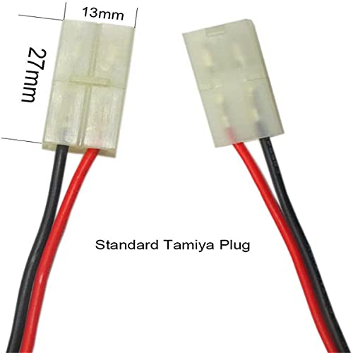 7.2V 3800mAh High Capacity 6-Cell NiMH Flat Battery Pack, Replacement Hobby Battery for RC Car, RC Truck, RC Boat with Standard Tamiya Connector (2Pack) + 8.6V Output Adapter(1Pack) - color: 2 PACK 7.2V 3800mAh Battery+1 PCS Adapter