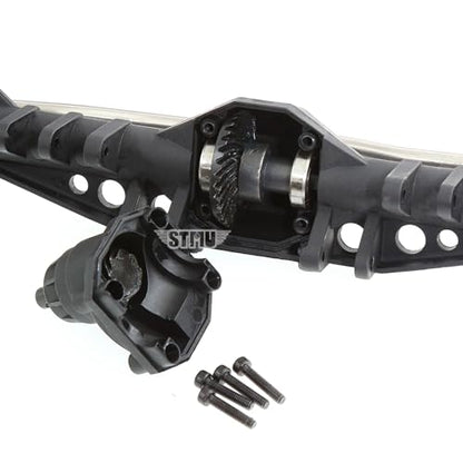 STMU 1/10 RC Crawler Front & Rear Plastic Currie F9 Portal Axle Set – Complete Upgrade for Axial Capra UTB10 1.9 UTB Models (Front Axle Assemble)