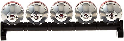 Yeah Racing 1/10 Aluminum Roof 5 White LED Light Set Red for RC Truck Crawler #YA-0370RD