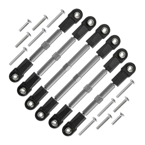 for Traxxas for Slash/Rustler/Hoss/Stampede/Bandit 2WD/4X4 1/10 Adjustable Aluminum Turnbuckles Camber Links W/Rod Ends Rc Parts - color: Gray