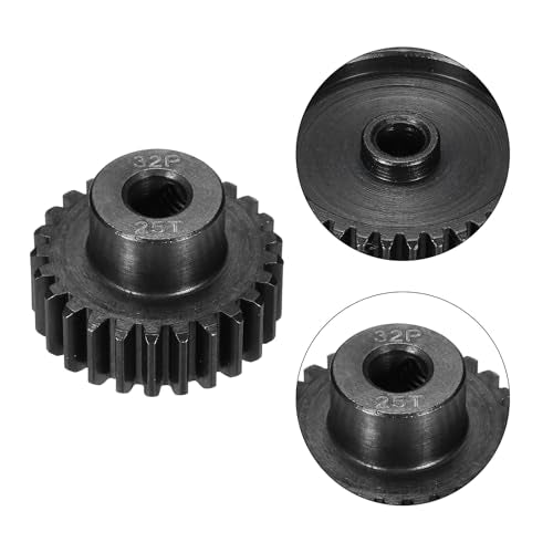 32P Steel Pinion Gear Set 30T for 5mm Shaft Hardened Steel Pinion Gear with Shaft Coupler Connector for RC Motor - style: 30T