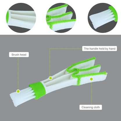 3 PCS Car Air Vent Cleaning Brushes, Multifunctional Automotive Interior Tool for AC Vent & Gap Dust Removal, Universal for Most Cars, SUVs, Trucks