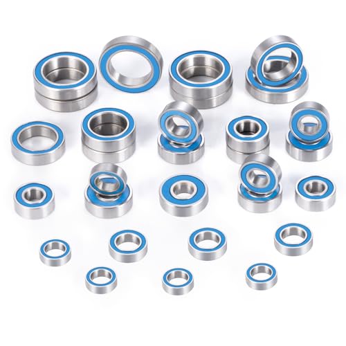 30pcs Rubber Sealed Bearing Kit for Losi Lasernut U4 Tenacity DB | Pro Tenacity MT/SCT/Truggy RC Car Upgrade Parts Precision Bearings