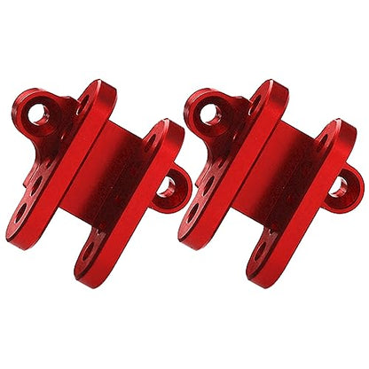 2Pcs Vgoohobby Aluminum Alloy Lower Shock Absorber Mount Bracket Compatible with 1/8 Losi LMT 4WD Solid Axle RC Monster Car (Red)