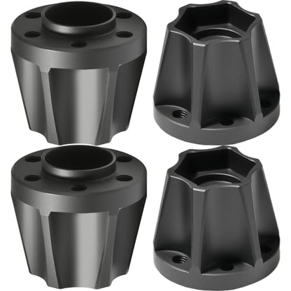 RC 18mm Metal Wheel Hex Hubs Extension Combiner Compatible with 1.9/2.2in Beadlock Wheel Rim Traxxas TRX4 SCX10 Axial Wraith Gen7 Gen8 D90 CC01 1/10 RC Crawler, 4 Pcs - color: Black, size: 18mm
