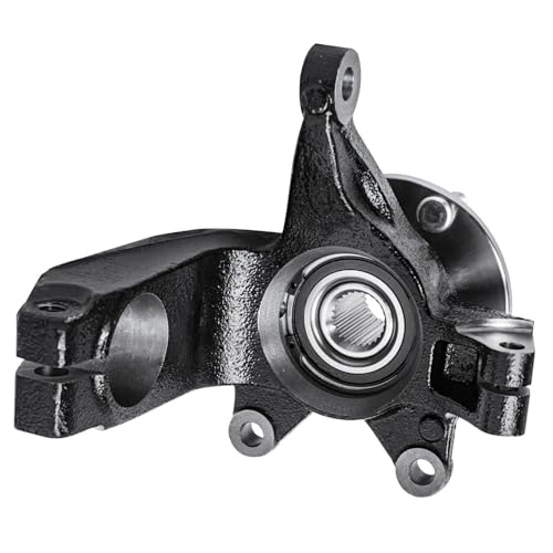 Detroit Axle - Front Right Steering Knuckle Kit for 06-11 Ford Focus w/Auto | Trans., Passenger Side CV Axle Shaft Steering Knuckle & Wheel Bearing Hub 2006 2007 2008 2009 2010 2011 Replacement - size: 2UX47687/Pair