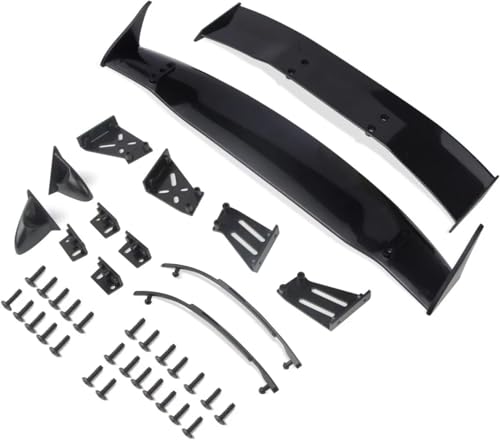 RC Modifications Spare Compatible with Tamiya 1/10 RC for Racing Drift Car Upgrade Parts 1set for Universal Rear Tail Spoiler Wing Mirror