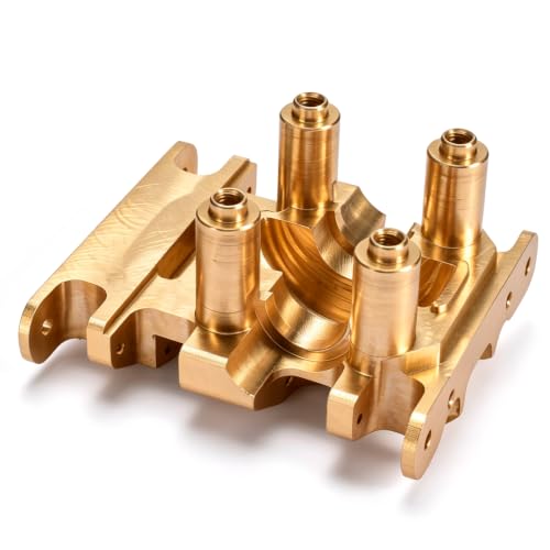 Brass Skid Plate for SCX30 RC Crawler Upgrade Parts RC Car Skid Plate for 1/30 Scale RC Crawler-20g - color: Brass