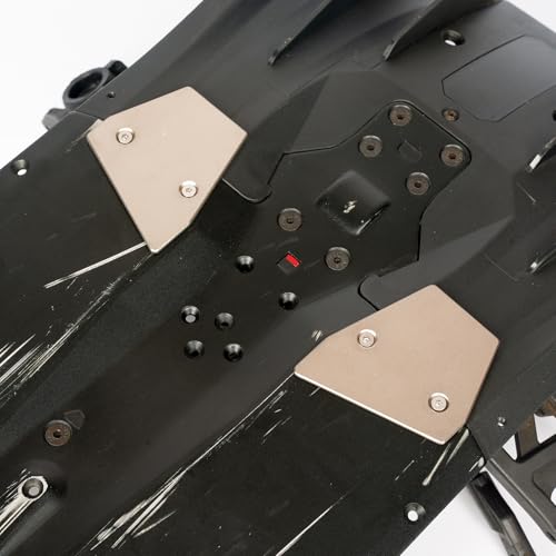 Titanium Sparking Skid Plate Guard Protect for Arrma 6S 1/7 Infraction/Limitless F1 V1/Felony | 2mm Thick Chassis Armor Undershield Protector,Skid Plate Chassis Upgrade Part Bottom Cover-Titanium B - color: 6s 1/7 Infraction/Limitless V1/Felony-titanium B