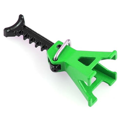 4pcs 1/24 RC Scale Metal Mini Toy Jack Stands for Simulation Compatible with 1/18 and 1/24 RC Crawler Cars SCX24, AX24, TRX4M, FCX24 (Green) - color: Green