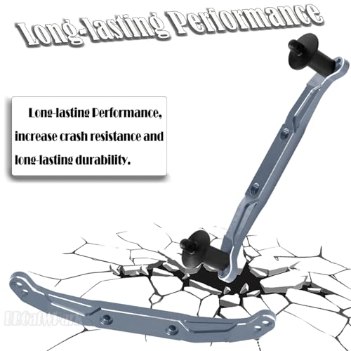 RC Body Mount Upgrades Part for 1/10 Slash 4x4 VXL,Aluminum Front & Rear Body Mounts with Body Posts Hops Up,Titanium - color: Titanium - (Upgrades)