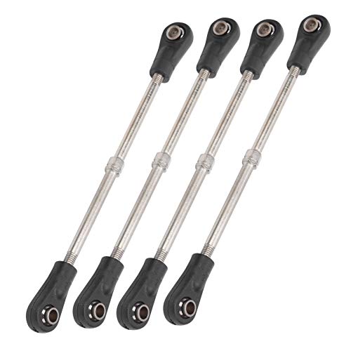 4Pcs Rear Upper Suspension Arm Tie Rod Linkage for /10 RC Car Truck, Metal Link, Easy Install Upgrade Parts fit Slash Rustler