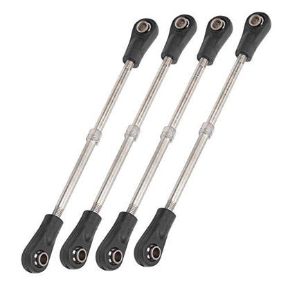 4Pcs Rear Upper Suspension Arm Tie Rod Linkage for /10 RC Car Truck, Metal Link, Easy Install Upgrade Parts fit Slash Rustler