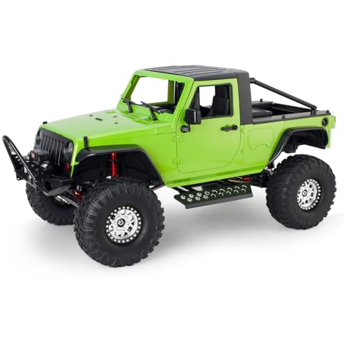 313mm Wheelbase Hard Plastic Pickup Body Shell Unassembled Kit for 1/10 RC Crawler Car Axial SCX10 90046 Jeep Wrangler (Green) - color: Green
